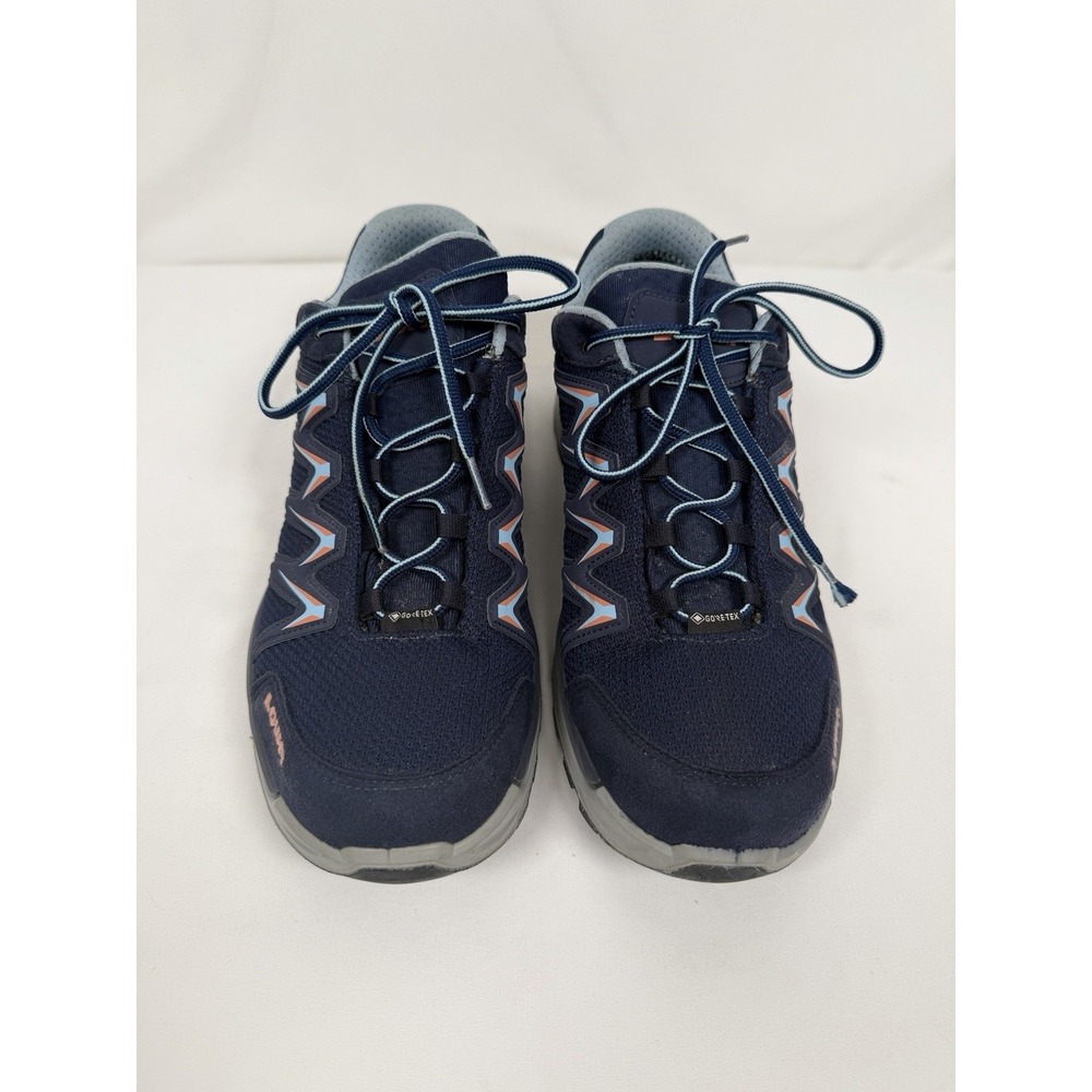 LOWA Innox Pro GTX LO Blue/Gray Hiking Shows Womens Sz 10.5 US/8.5 UK